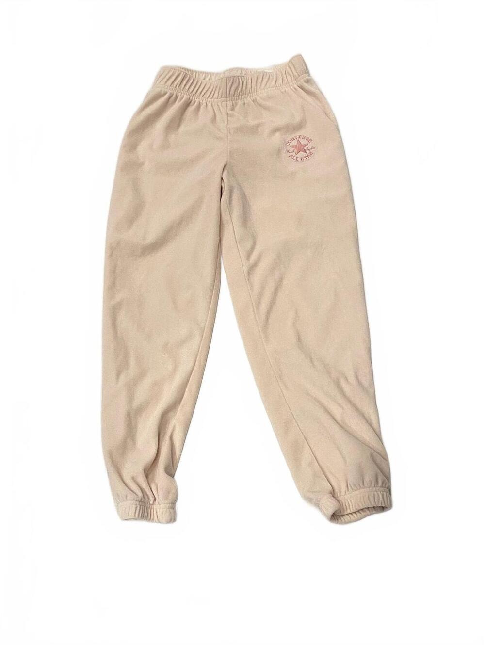 Converse All Star Pink Fleece Sweatpants Medium